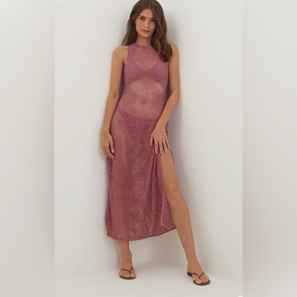 NWOT VIX Paula Hermanny Mesh Cover-Up Dress